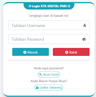 Register PGRI Kalbar - Persatuan Guru Republik Indonesia Cabang Kalbar